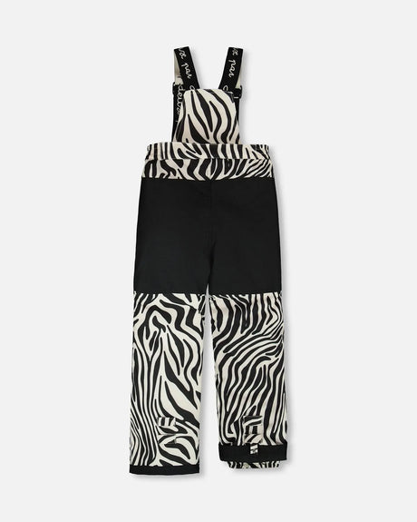 Two-Piece Play Snowsuit Off-White With Printed Pants | Deux par Deux | Jenni Kidz