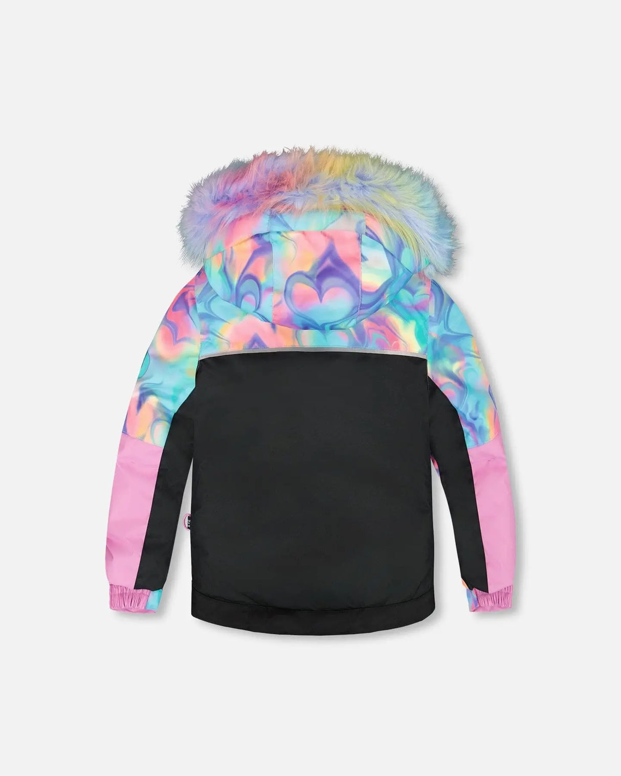 Two-Piece Play Snowsuit Rainbow Heart Print | Deux par Deux | Jenni Kidz