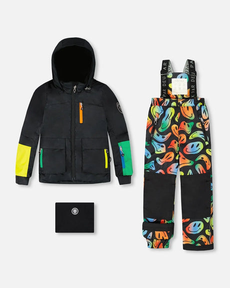 Two-Piece Play Snowsuit Smiley Face | Deux par Deux | Jenni Kidz