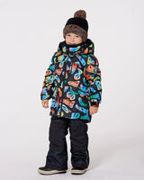 Two-Piece Play Snowsuit With Allover Print Jacket Smiley Face | Deux par Deux | Jenni Kidz