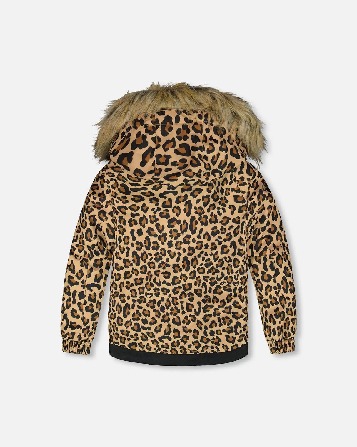 Two-Piece Play Snowsuit With Animal Print Jacket Black | Deux par Deux | Jenni Kidz