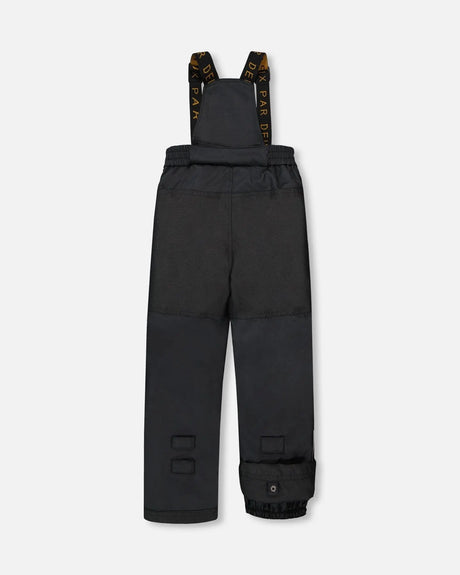 Two-Piece Play Snowsuit With Colorblocked Jacket Black | Deux par Deux | Jenni Kidz