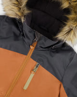 Two-Piece Play Snowsuit With Colorblocked Jacket Black | Deux par Deux | Jenni Kidz