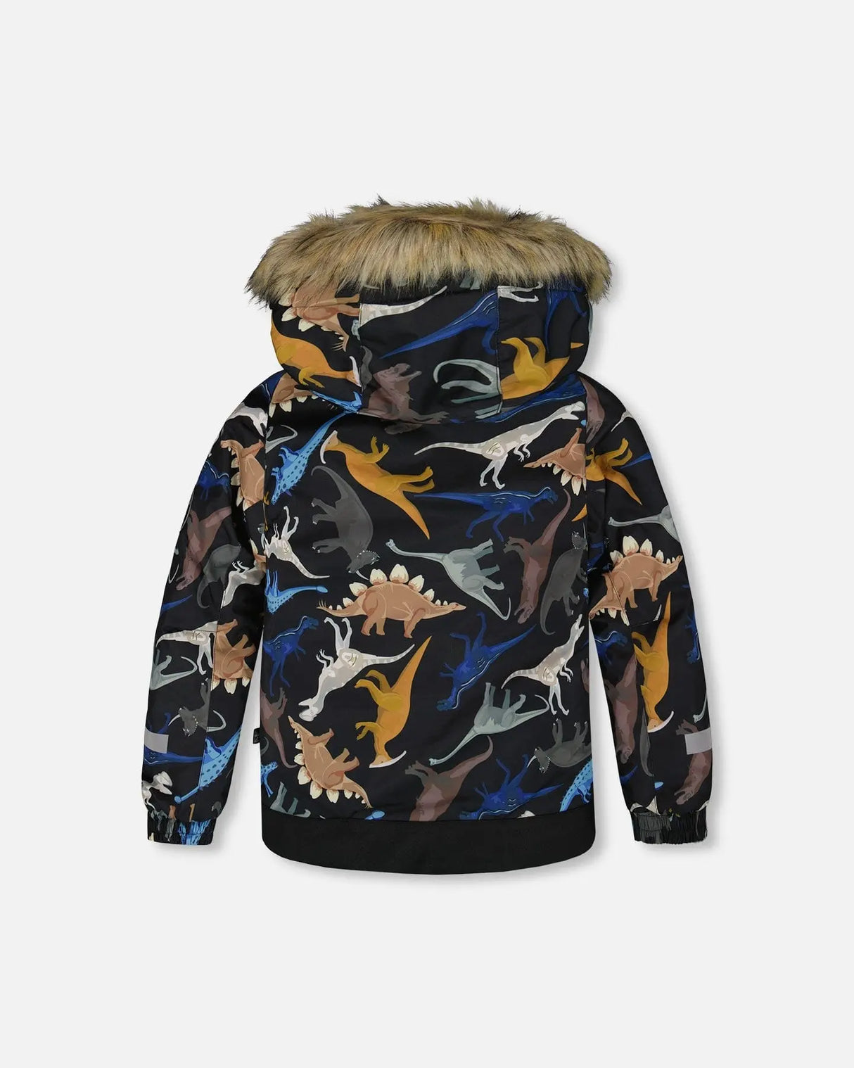 Two-Piece Play Snowsuit With Printed Dinosaurs Jacket Navy Blue | Deux par Deux | Jenni Kidz