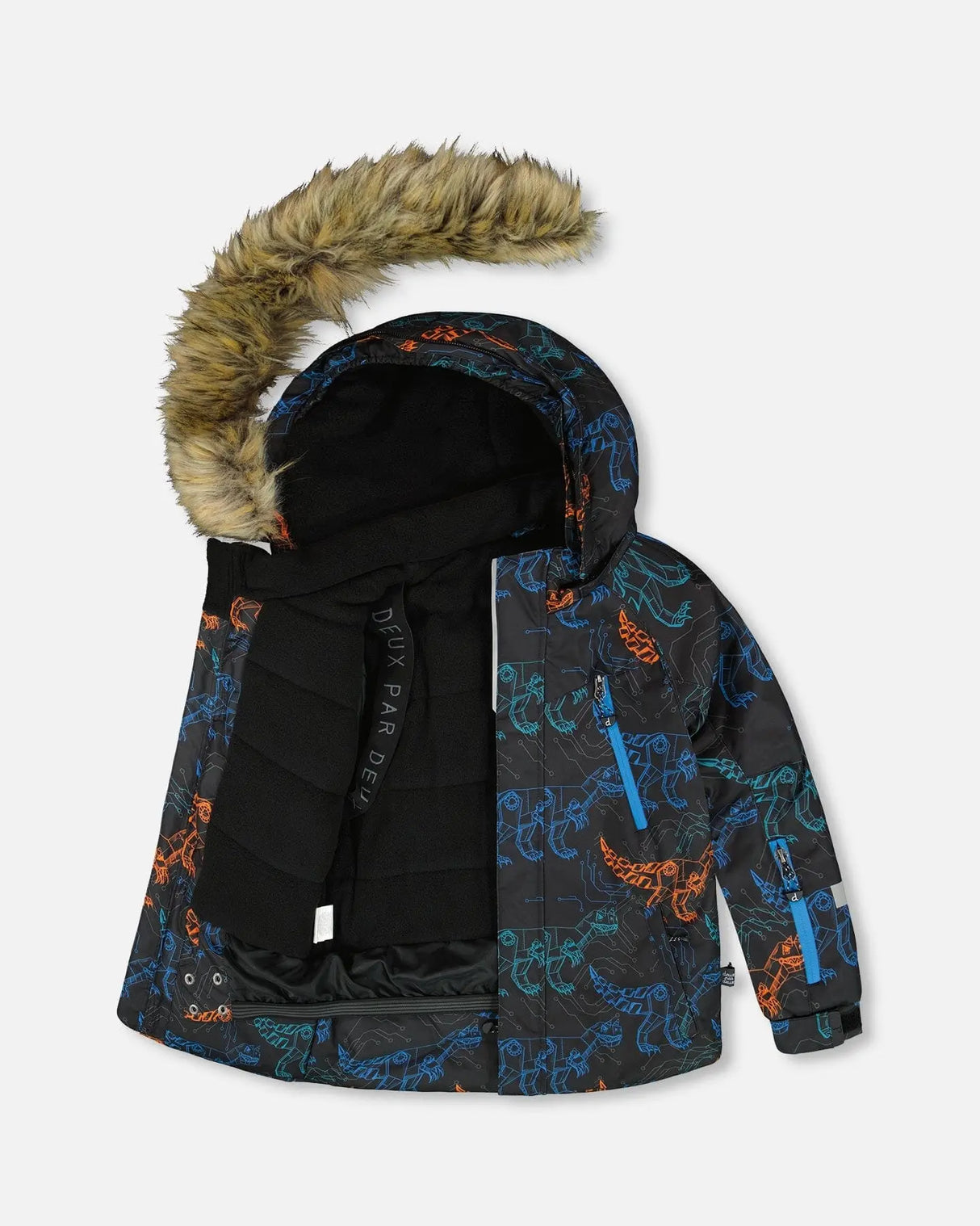Two-Piece Play Snowsuit With Printed Jacket Blue | Deux par Deux | Jenni Kidz