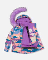 Two Piece Snowsuit Mauve Printed Landscape | Deux par Deux | Jenni Kidz