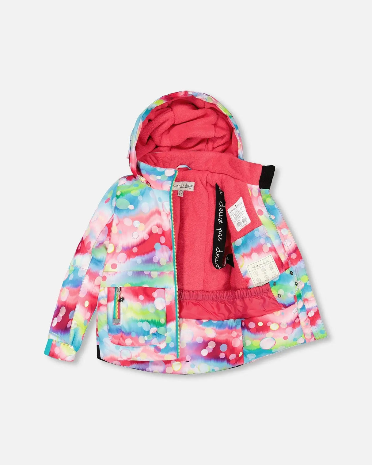 Two Piece Snowsuit Printed Bubbles And Lime | Deux par Deux | Jenni Kidz