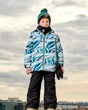 Two Piece Snowsuit Printed Glaciers And Black | Deux par Deux | Jenni Kidz