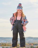 Two Piece Snowsuit Printed Retro Flowers With Black | Deux par Deux | Jenni Kidz