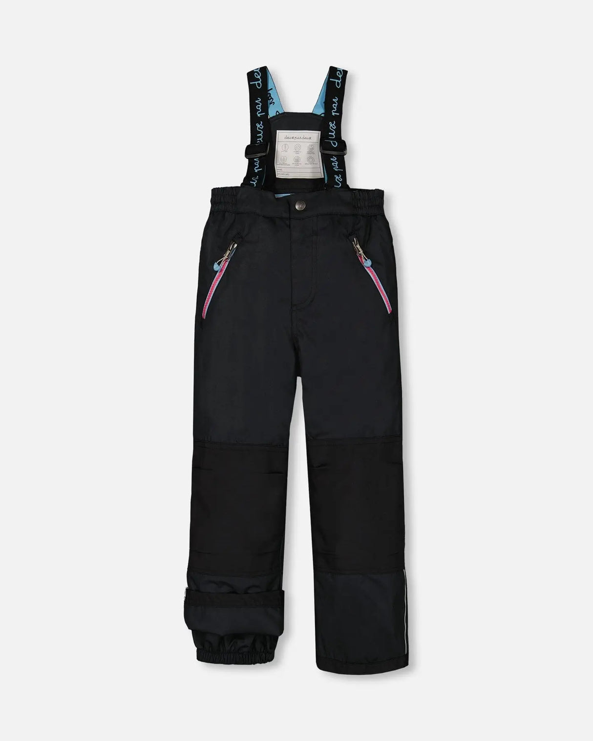 Two Piece Snowsuit Printed Roses With Solid Pant Black | Deux par Deux | Jenni Kidz