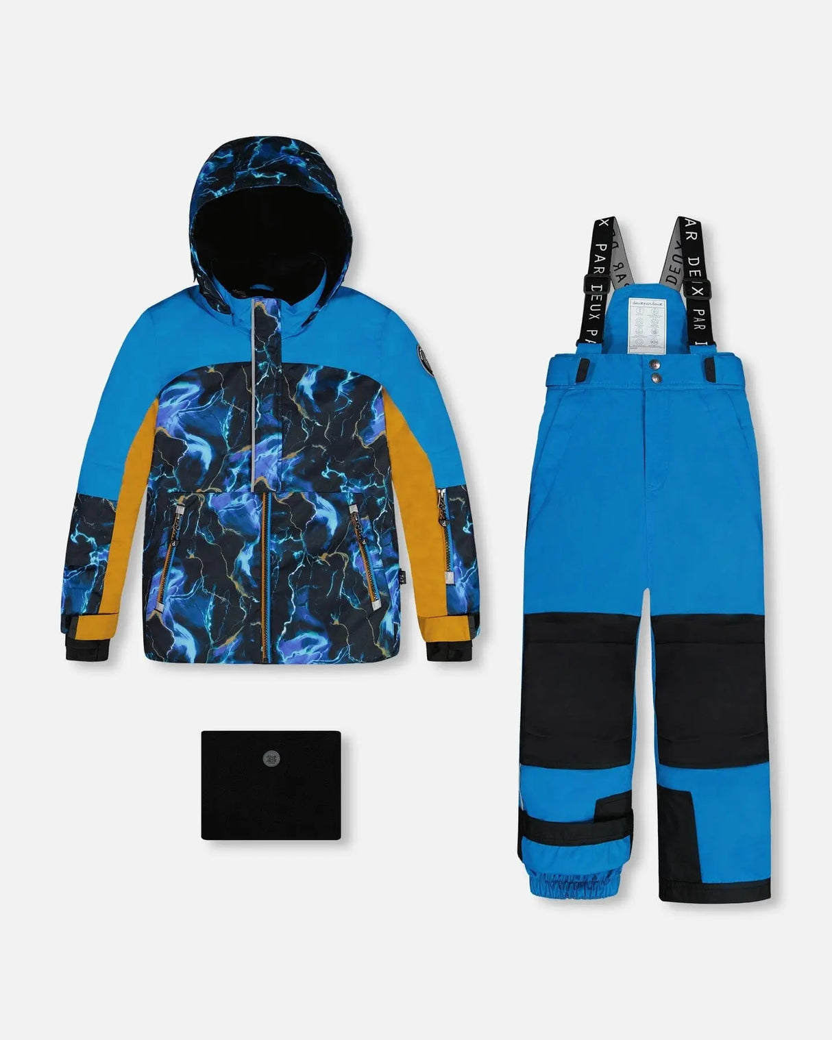 Two Piece Snowsuit Royal Blue Printed Storm | Deux par Deux | Jenni Kidz