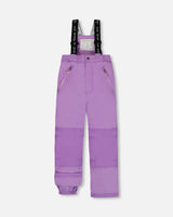 Two Piece Snowsuit Solid Pant Lilac With Jacket Printed Hearts | Deux par Deux | Jenni Kidz