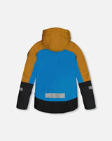 Two Piece TEKNIK Snowsuit Brown, Blue And Black With Printed Storm | Deux par Deux | Jenni Kidz