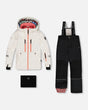 Two Piece TEKNIK Snowsuit Off White With Black | Deux par Deux | Jenni Kidz