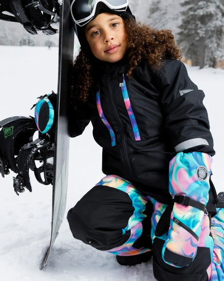 Two-Piece Teknik Snowsuit Rainbow Heart Print | Deux par Deux | Jenni Kidz