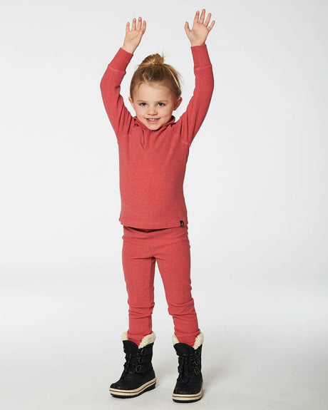 Two Piece Thermal Underwear Set Coral | Deux par Deux | Jenni Kidz