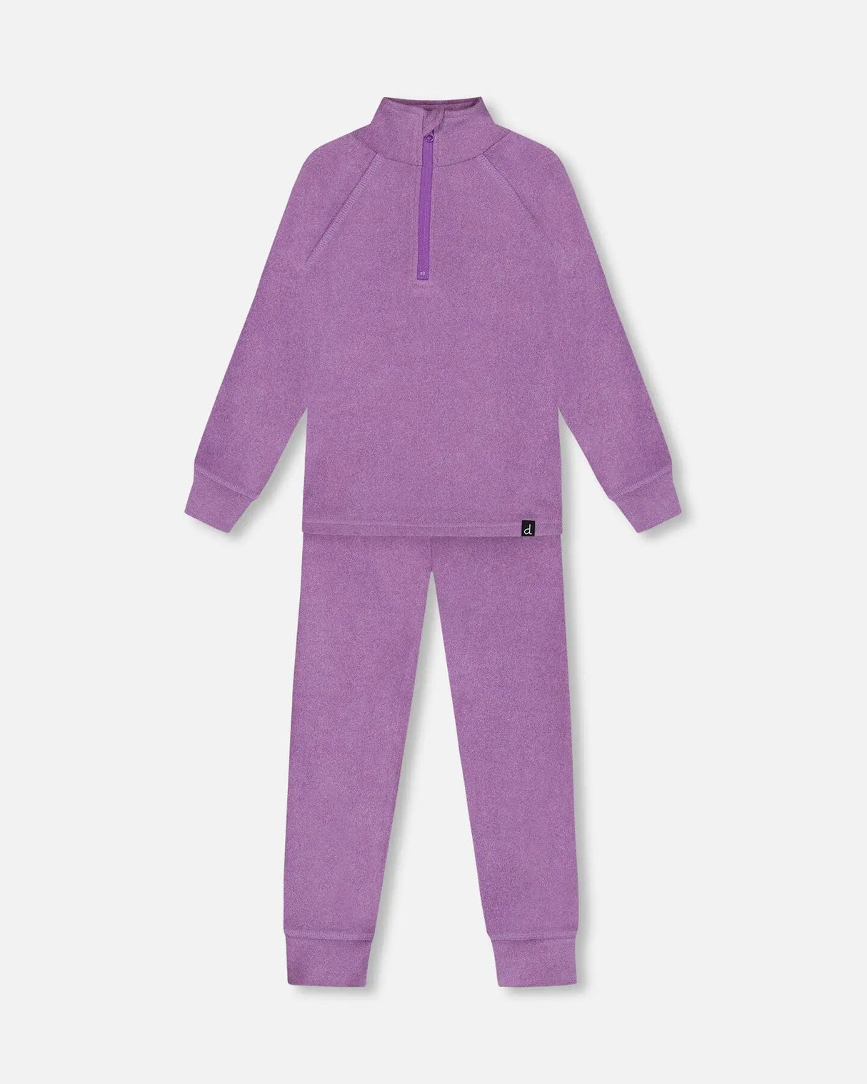 Two Piece Thermal Underwear Set Purple | Deux par Deux | Jenni Kidz