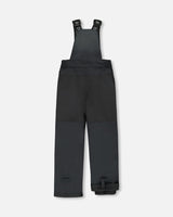 two-piece snow outfit black with ankle gaiters and zip pocket — order his size today