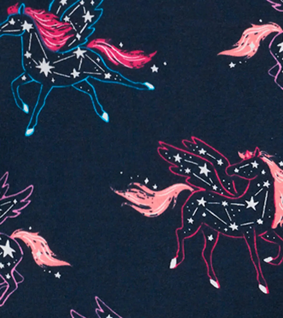 Unicorn Constellations Organic Cotton Raglan Kids Pajama Set | Hatley | Hatley | Jenni Kidz