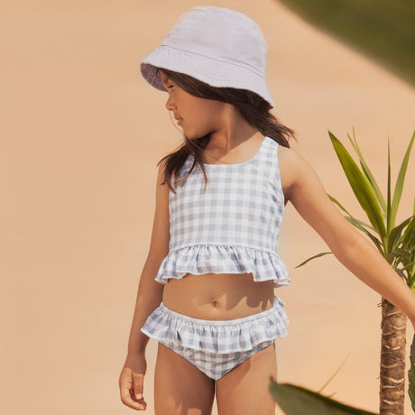 Light Blue Gingham Tankini | Petit Lem - Jenni Kidz