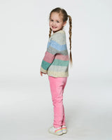 Velvet Stretch Leggings Candy Pink | Deux par Deux | Jenni Kidz