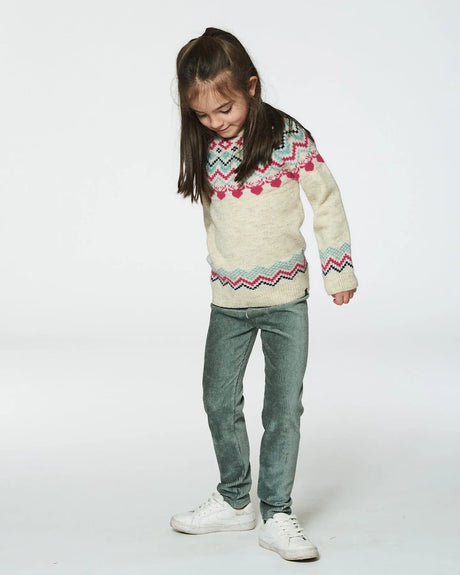 Velvet Stretch Leggings Sage Green | Deux par Deux | Jenni Kidz