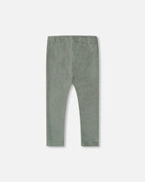 Velvet Stretch Leggings Sage Green | Deux par Deux | Jenni Kidz