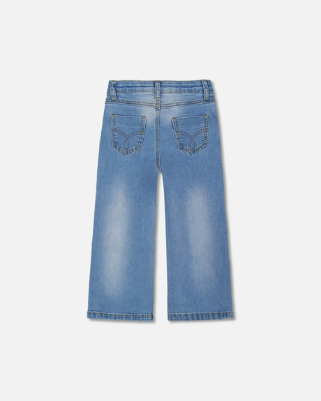 Wide Leg Jeans Denim Blue | Deux par Deux | Jenni Kidz