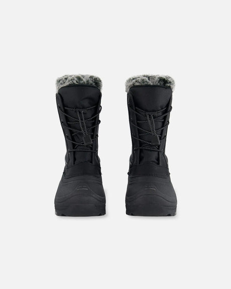 Winter Boots Black With Removable Liner | Deux par Deux | Jenni Kidz