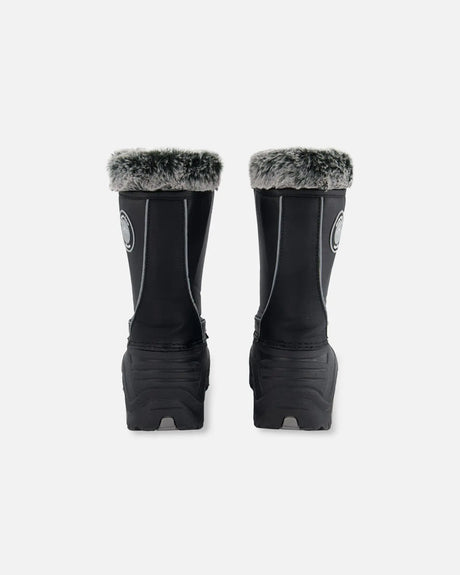 Winter Boots Black With Removable Liner | Deux par Deux | Jenni Kidz