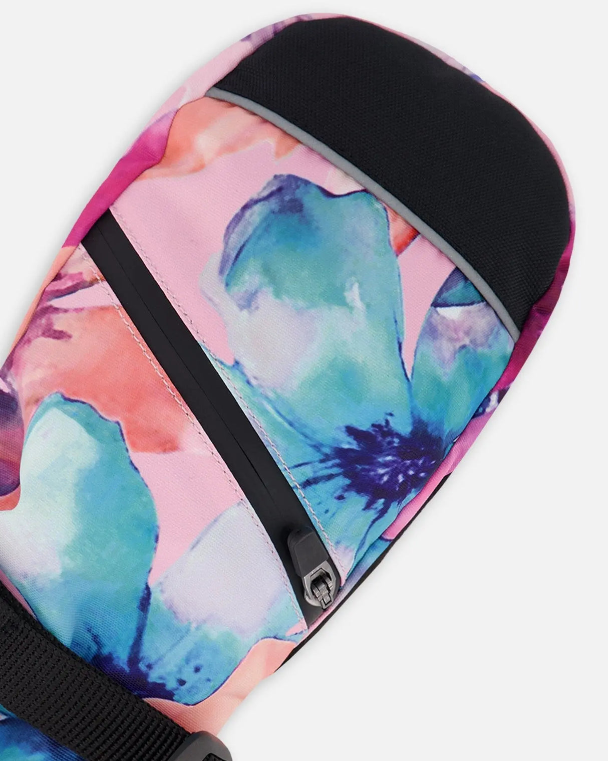 Winter Mittens Teknik Pink Watercolor Flower Print | Deux par Deux | Jenni Kidz