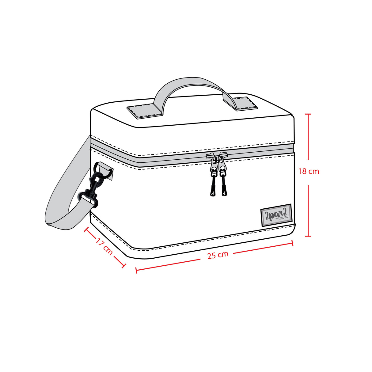 Lunch Box Navy Unicorn Print-3