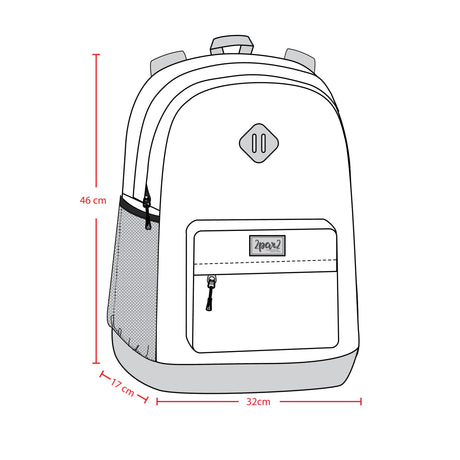 Kids Backpack Turquoise Blue, Pink And Mauve-3