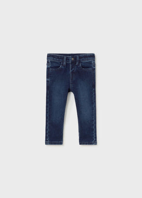 Mayoral baby girl jeans in Dark Denim, sizes 6M-4Y – product view 1