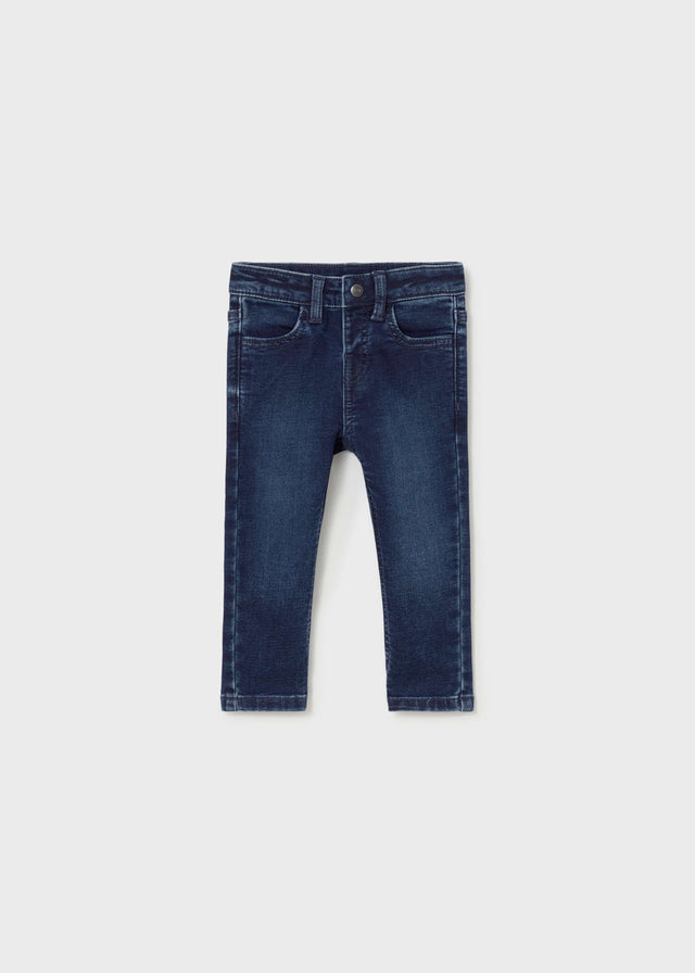 Mayoral baby girl jeans in Dark Denim, sizes 6M-4Y – product view 1