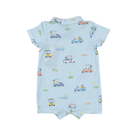 Polo Shortie - Golf Carts Blue | Angel Dear - Jenni Kidz