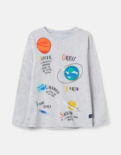 Chomp Long Sleeve Applique T-Shirt | Joules - Jenni Kidz