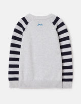 Burford Motif Crew Neck Knit Sweater | Joules - Jenni Kidz