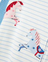 Winfield Organically Grown Cotton Artwork Romper -Hotchhorse | Joules - Jenni Kidz