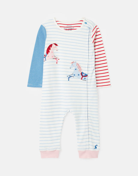 Winfield Organically Grown Cotton Artwork Romper -Hotchhorse | Joules - Jenni Kidz