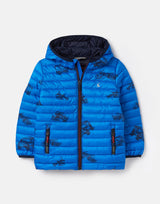 Boys Packable Jacket Blue Print Vehicles | Joules - Jenni Kidz