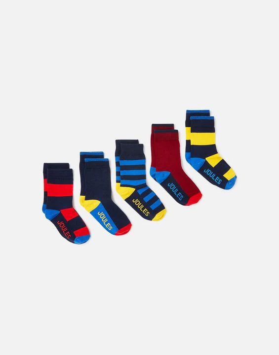 Boys Bamboo Socks Set of 5 | Joules - Jenni Kidz