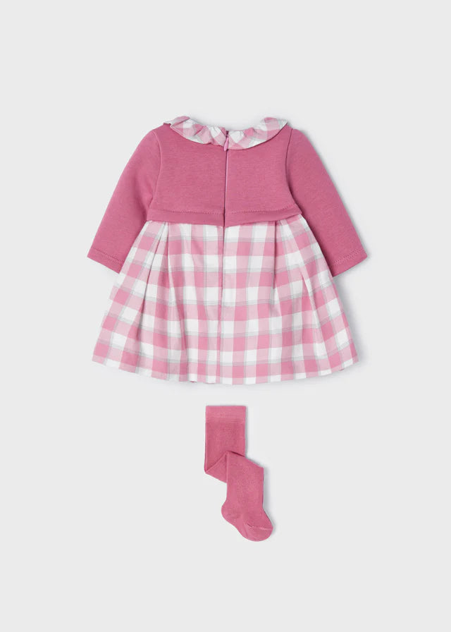 Baby Dress with Tights - Pink Girl | Mayoral - Jenni Kidz