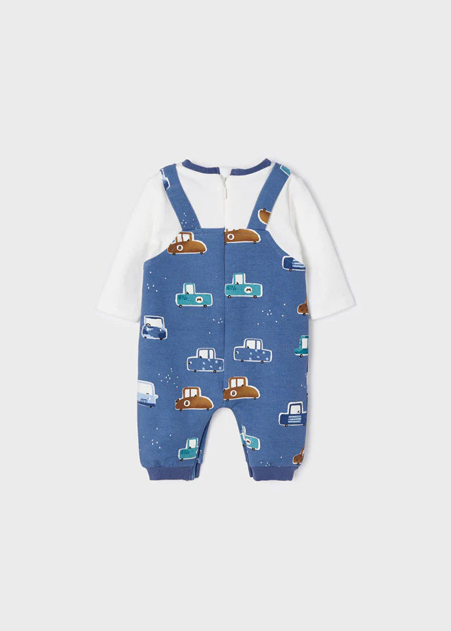 Ecofriends with Car Print Romper Boy | Mayoral - Jenni Kidz