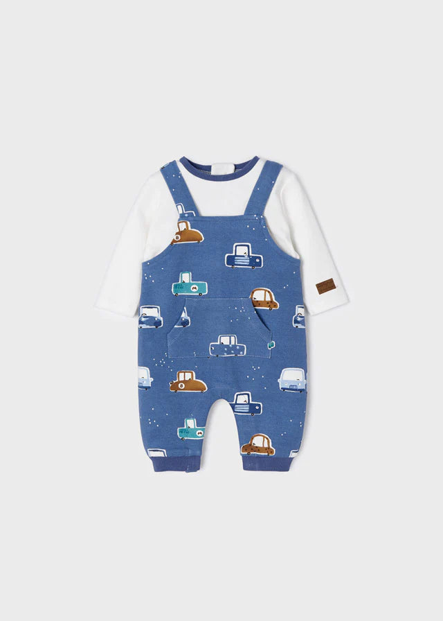 Ecofriends with Car Print Romper Boy | Mayoral - Jenni Kidz