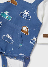 Ecofriends with Car Print Romper Boy | Mayoral - Jenni Kidz