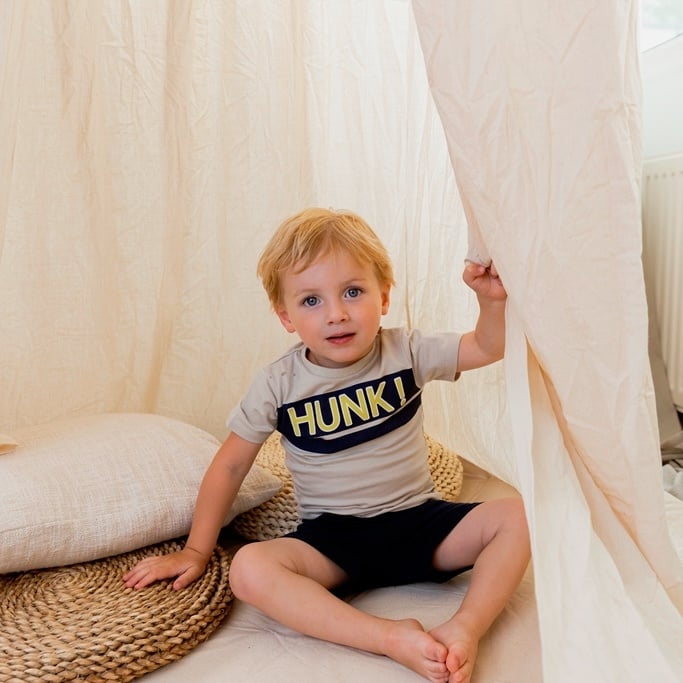 Boys shorts dark blue pebble | Dirkje - Jenni Kidz