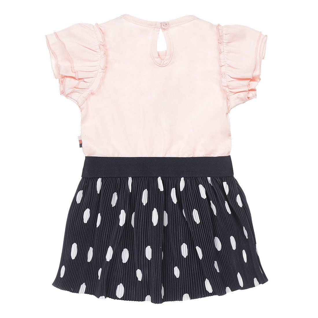 Girls Dress Pink Dark Blue Dots | Dirkje - Jenni Kidz