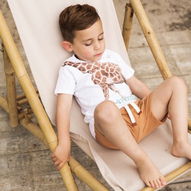 Boys' T-Shirt white giraffe | Koko-Noko - Jenni Kidz