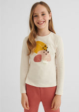 Long Sleeve Graphic T-Shirt Garbanzo - Girls | Mayoral - Jenni Kidz